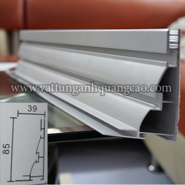 Nhôm Hộp đèn EEFL bạt gài không viền